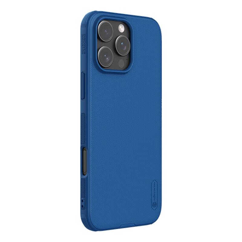 Case Nillkin Super Frosted Shield Pro Magnetisk iPhone 16 Pro (niebieski)