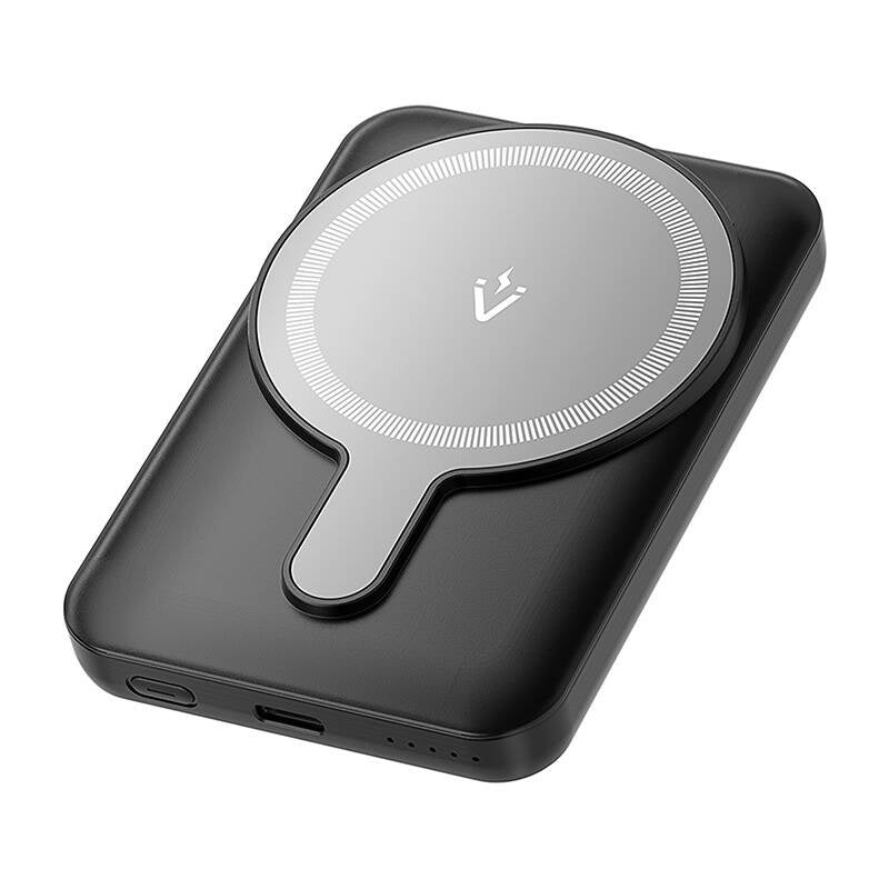 Vention FHSB0 5000mAh 20W magnetisk powerbank+ USB-A til USB-C kabel (sort)