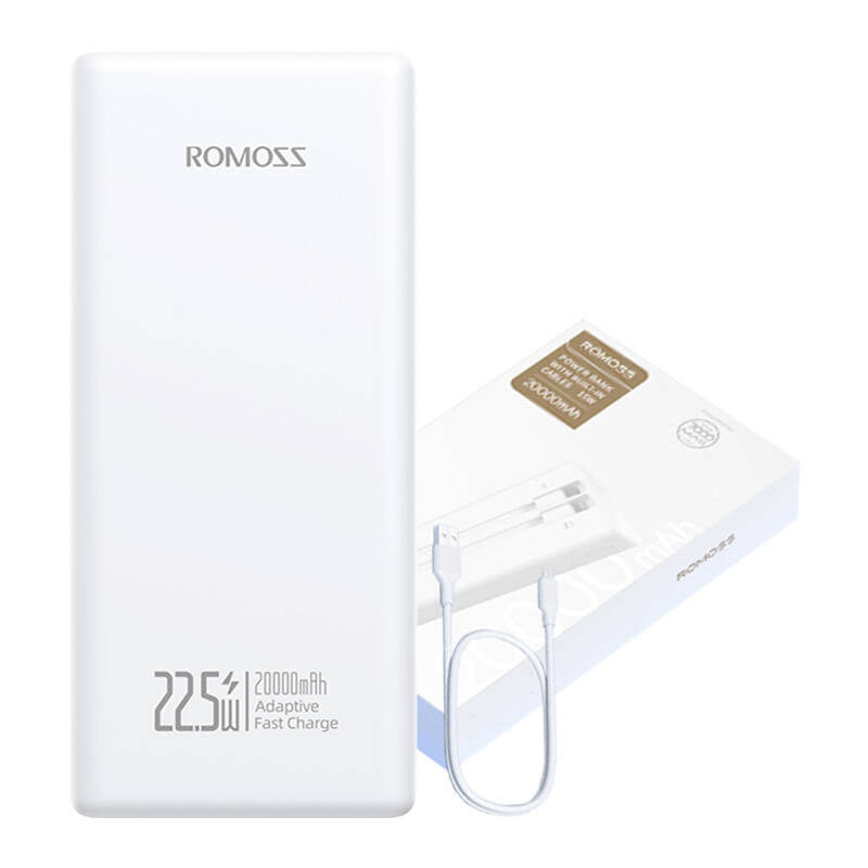 Powerbank Romoss PRC20 20000mAh 22,5W (hvid)