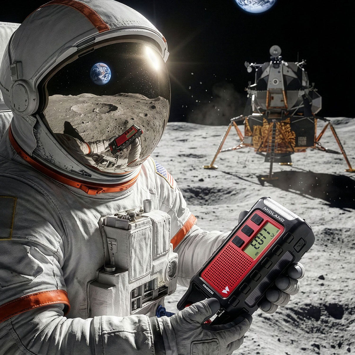 Midland ER 300 Pro Lithium-Ion (Li-Ion) 10000 mAh Sort, Rød