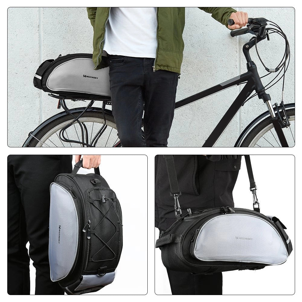 Wozinsky cykelbag med skulderrem 13l sort (WBB1BK)