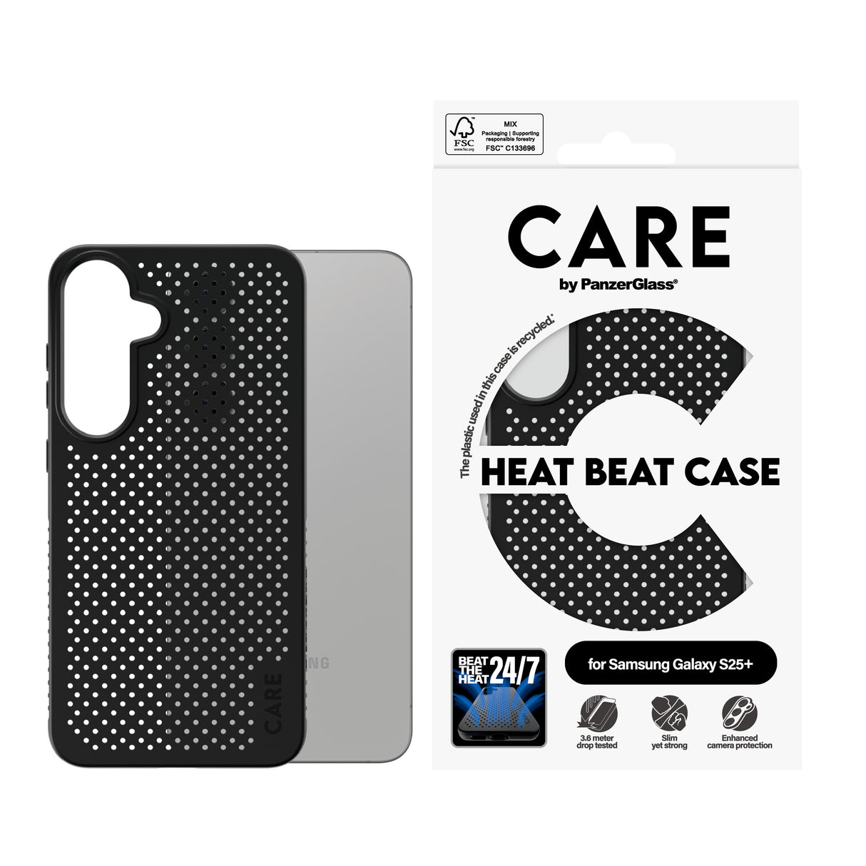 PanzerGlass CARE by ® Feature Case Heat Beat Samsung Galaxy S25+