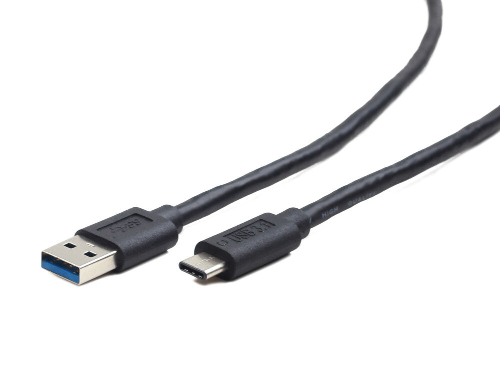 Cablexpert CCP-USB3-AMCM-0.1M USB-kabel USB 3.2 Gen 1 (3.1 Gen 1) 0,1 m USB A USB C Sort