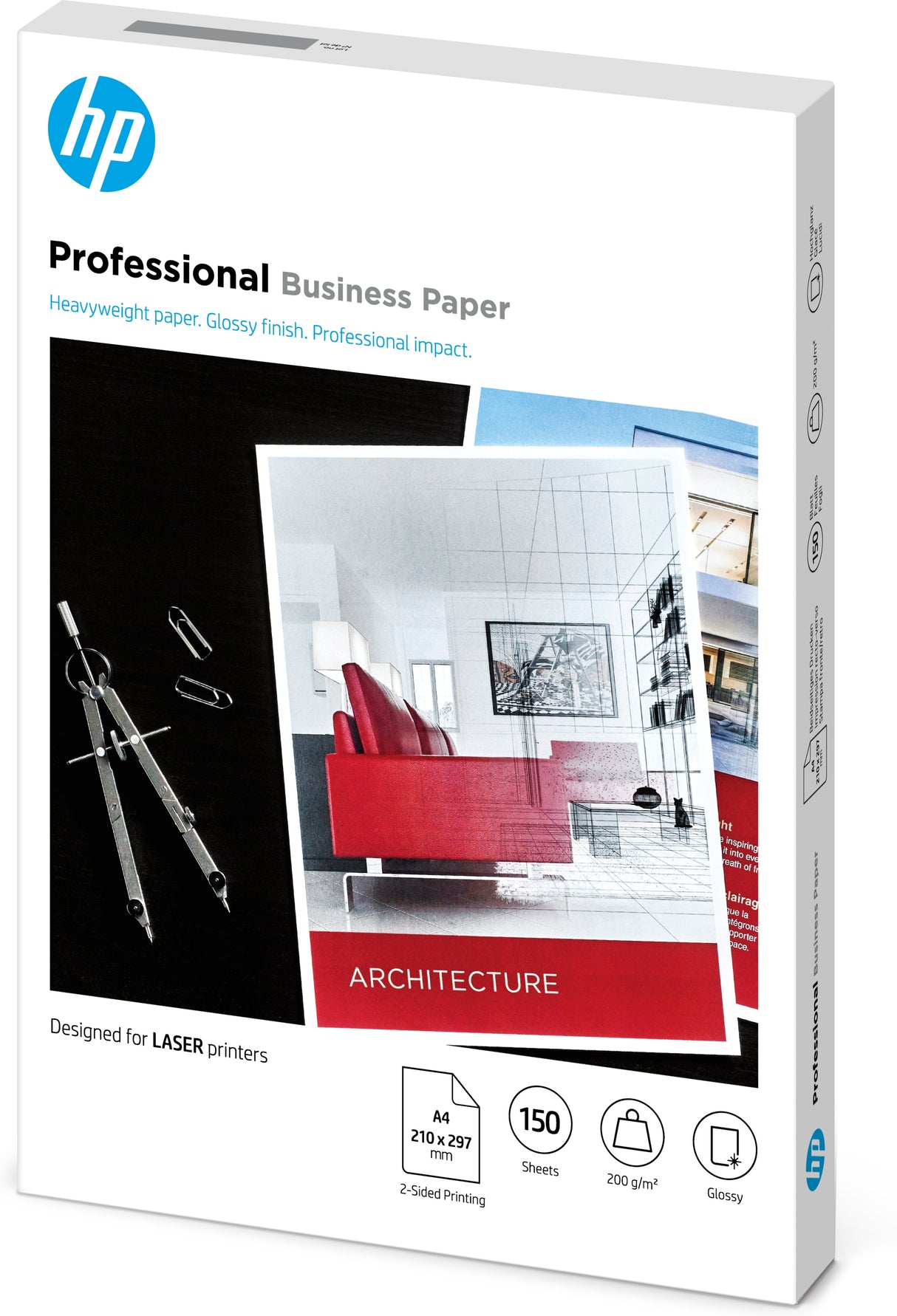 HP Professional Business-papir, blankt , 200 g/m2, A4 (210 x 297 mm), 150 ark