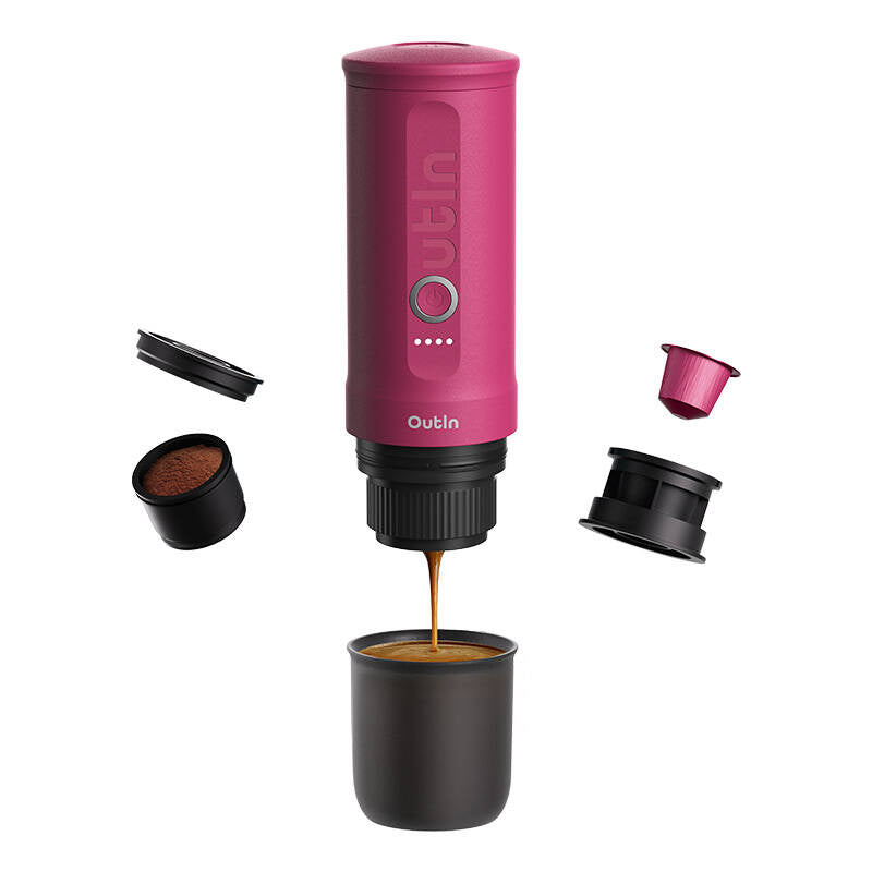 Outin Nano 7500mAh bærbar kaffemaskine (rød)