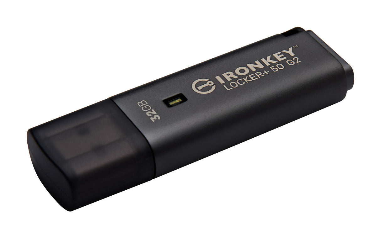 Kingston Technology IronKey Locker+ 50 G2 USB-nøgle 32 GB USB Type-A 3.2 Gen 1 (3.1 Gen 1) Sort