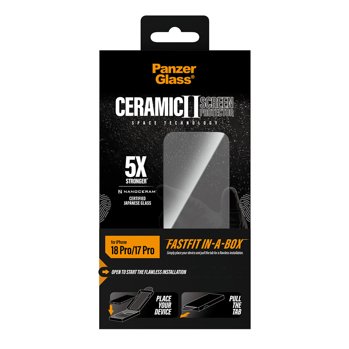 PanzerGlass Ceramic Protection Sort Transparent Apple iPhone 17 Pro, 18 Pro