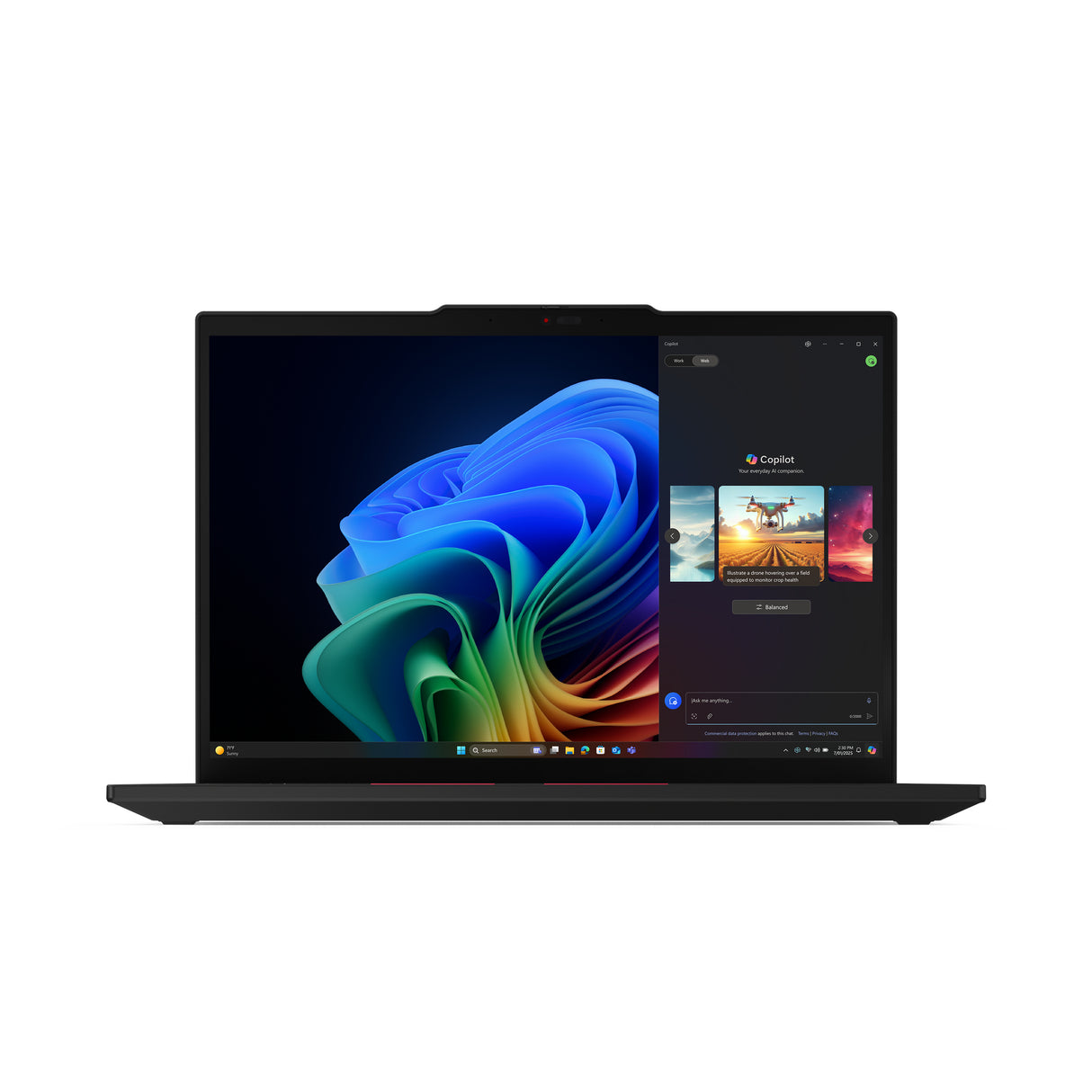 Lenovo ThinkPad T14 Gen 6 (AMD) Copilot+ PC AMD Ryzen AI 5 340 Laptop 35,6 cm (14") WUXGA 32 GB DDR5-SDRAM 512 GB SSD Wi-Fi 7 (802.11be) Windows 11 Pro Nordisk Sort