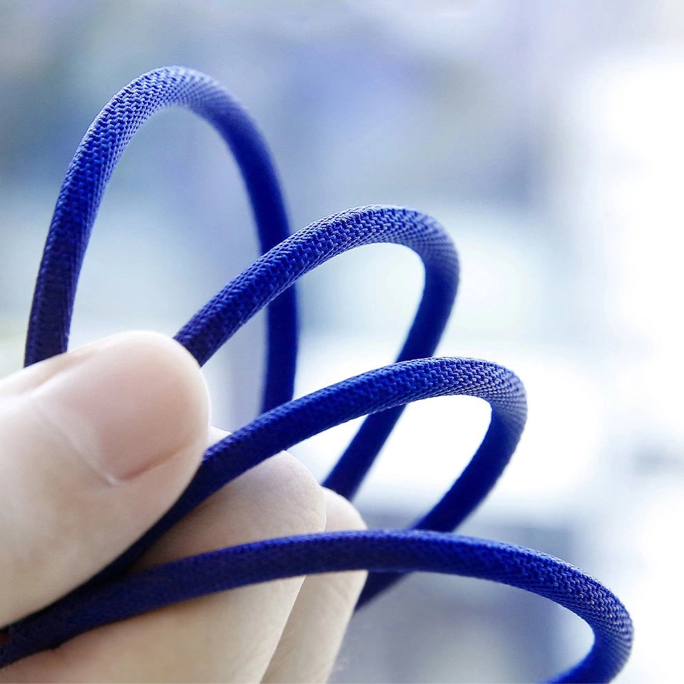 Base Yusiven stof flettet kabel USB / Lightning 1.8M sort (CALYW-A01)