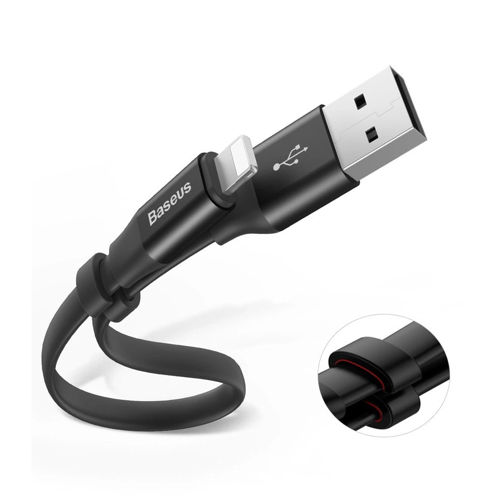 Baseus Nimble USB-A / Lightning 2A kabel 0,23 m - sort