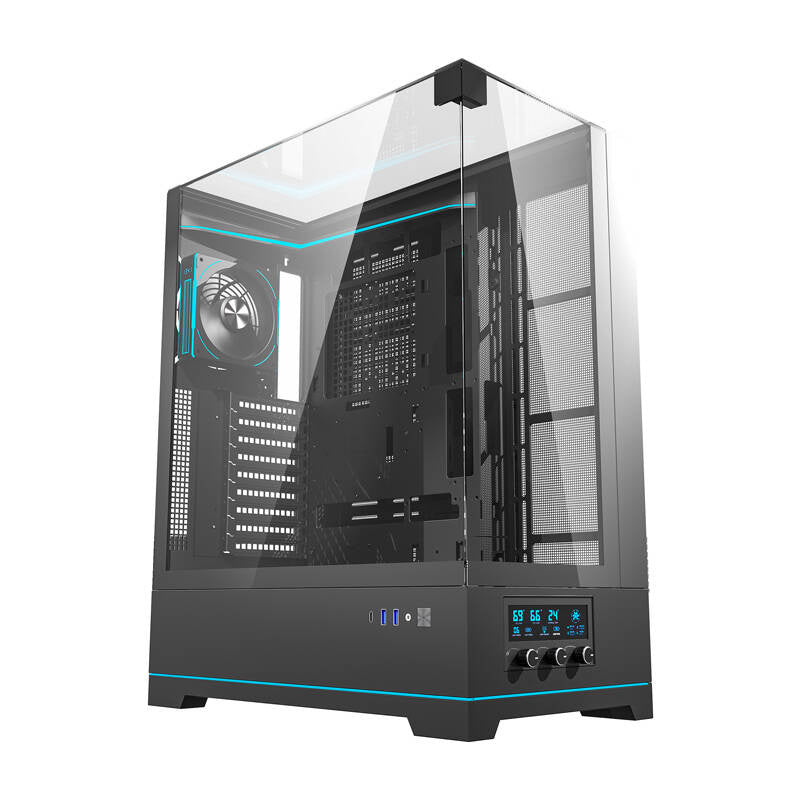 Darkflash DY450L PRO computercase (sort) + 1 fan