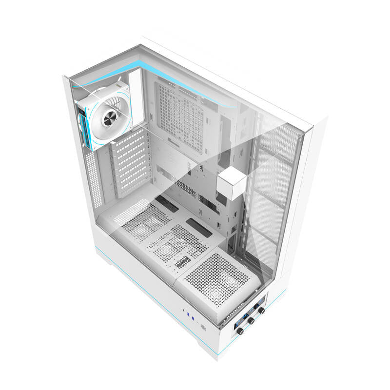 Darkflash DY450L PRO computercase (hvid) + 1 fan