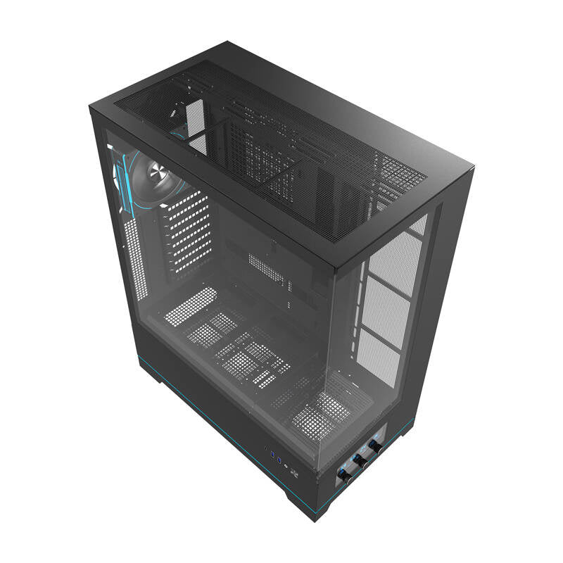 Darkflash DY451L PRO computerkasse (sort) + 1 ventilator