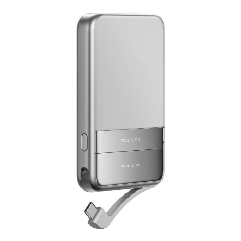 EcoFlow RAPID magnetisk powerbank, 5000 mAh, (sølv).