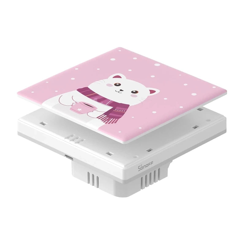 Dekorativ cover / cap til T5 SONOFF Cartoon 1C touch switch