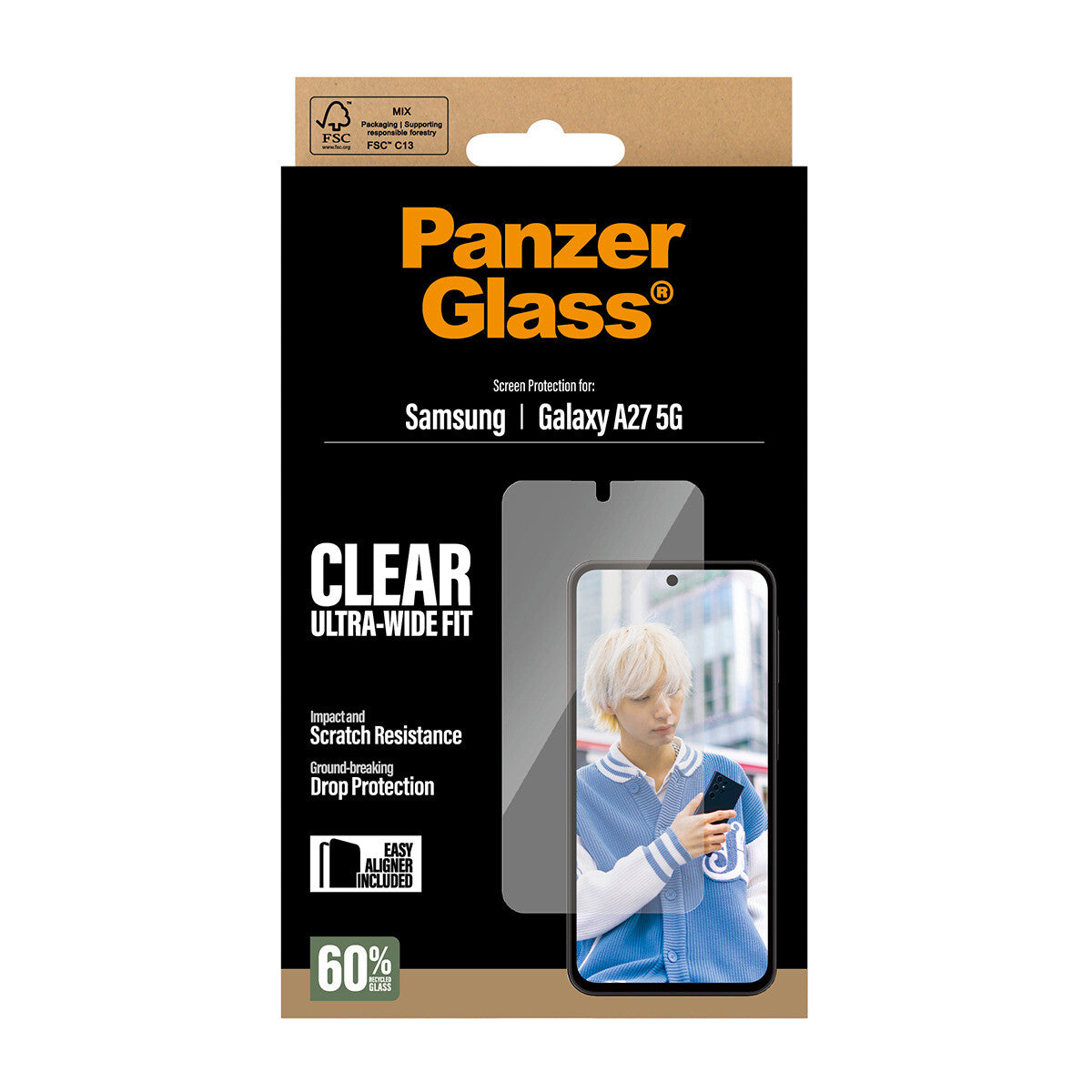 PanzerGlass PG88998 Skærm og -bagsidebeskytter til mobiltelefon Klar skærmbeskytter Samsung 1 stk