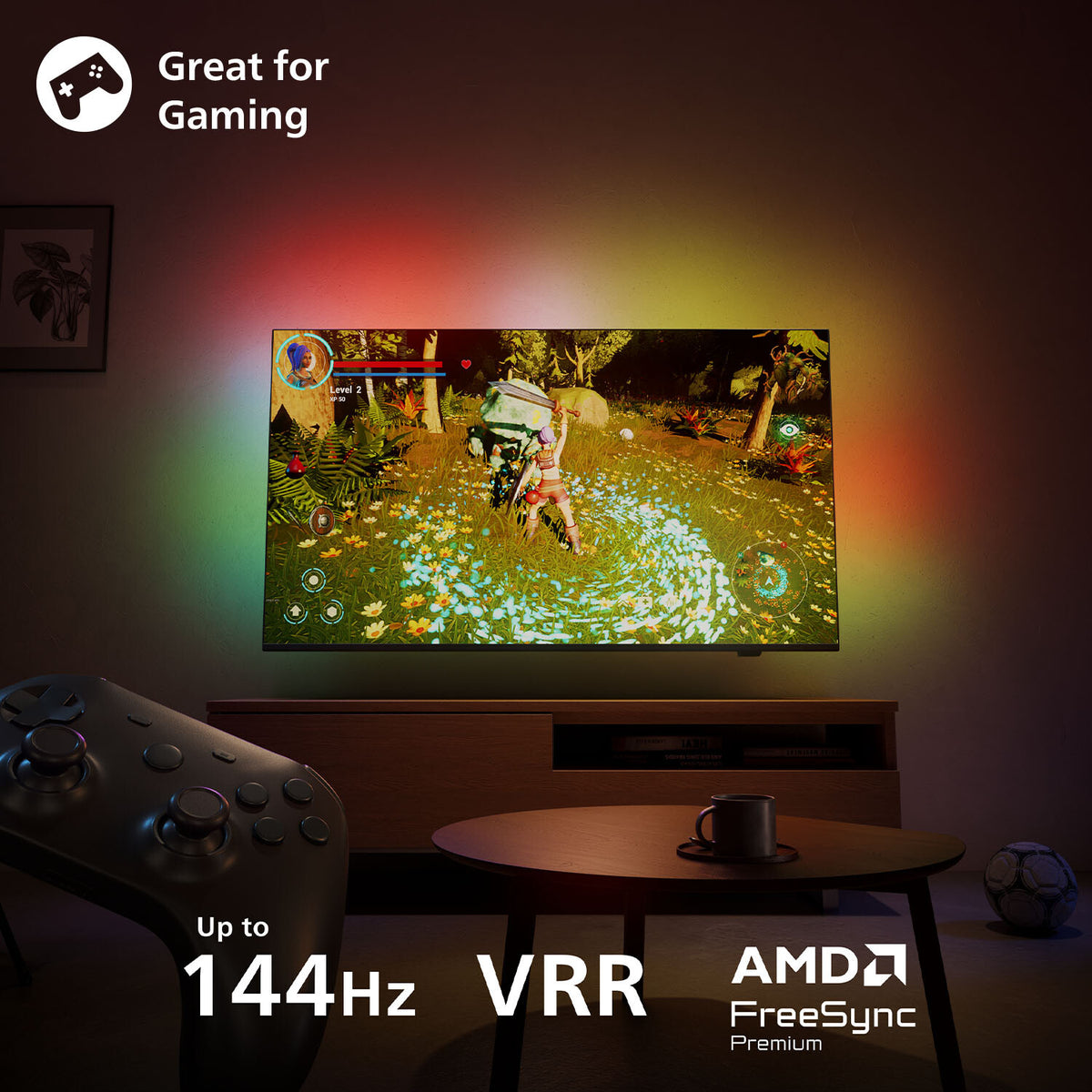 Philips 75MLED910/12 TV 190,5 cm (75") 4K Ultra HD Smart TV Wi-Fi Sort