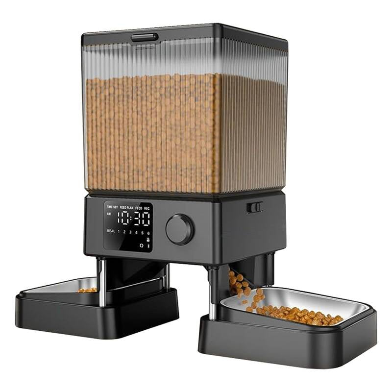Oneisall dobbeltautomatisk petfood-dispenser uden WIFI