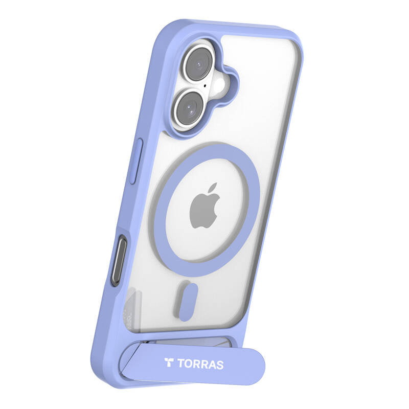 Torras Pstand Series Case til iPhone 16 (blå)