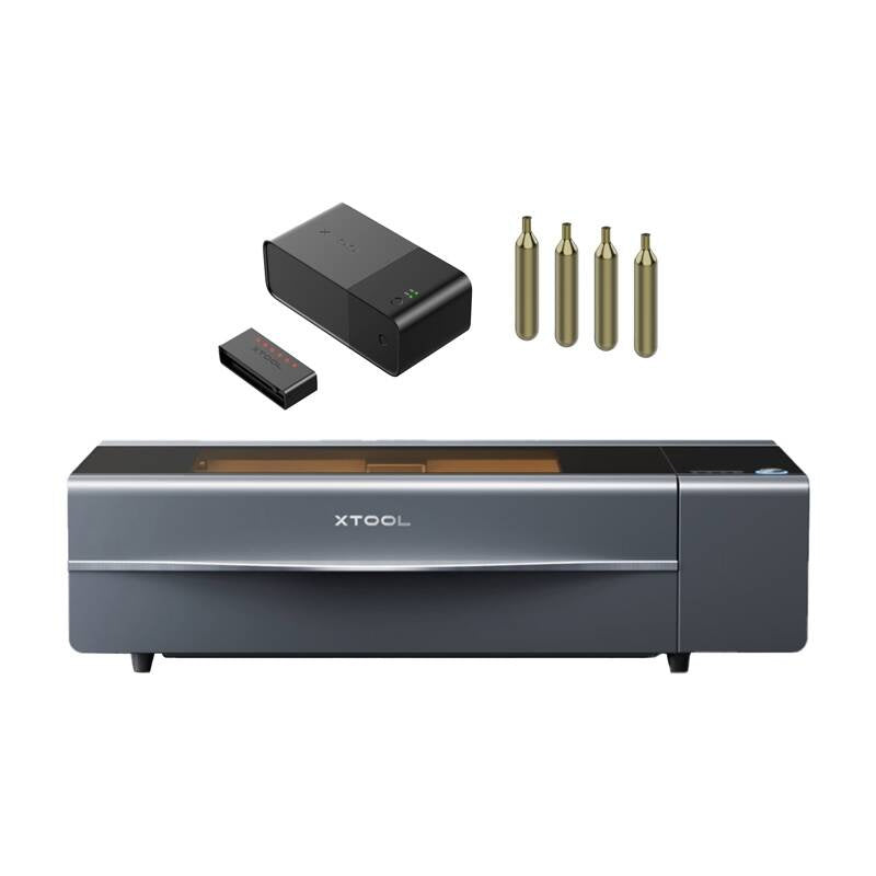 2-i-1 xTool P2S lasergraveringsmaskine (grå)