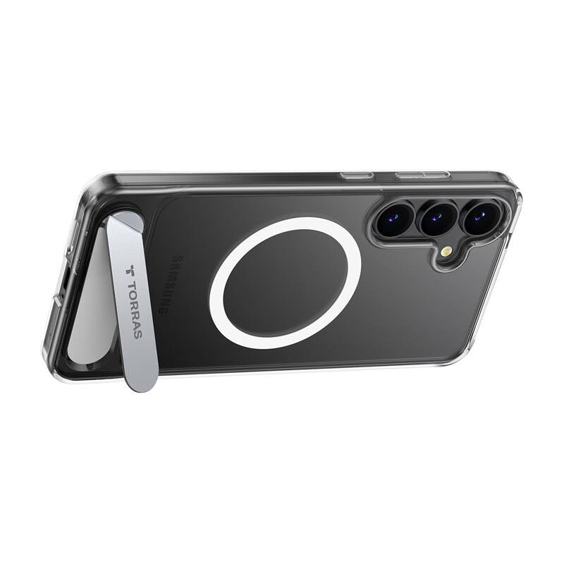 Torras Pstand Series telefonfoder til Samsung S25 (gennemsigtig)