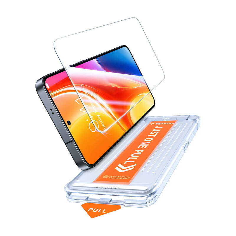 Torras Install Master beskyttende glas til Samsung S25