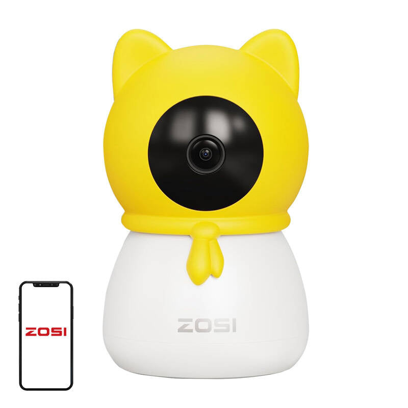 ZOSI 4MP HD 355° Elektronisk kamera/barnepige