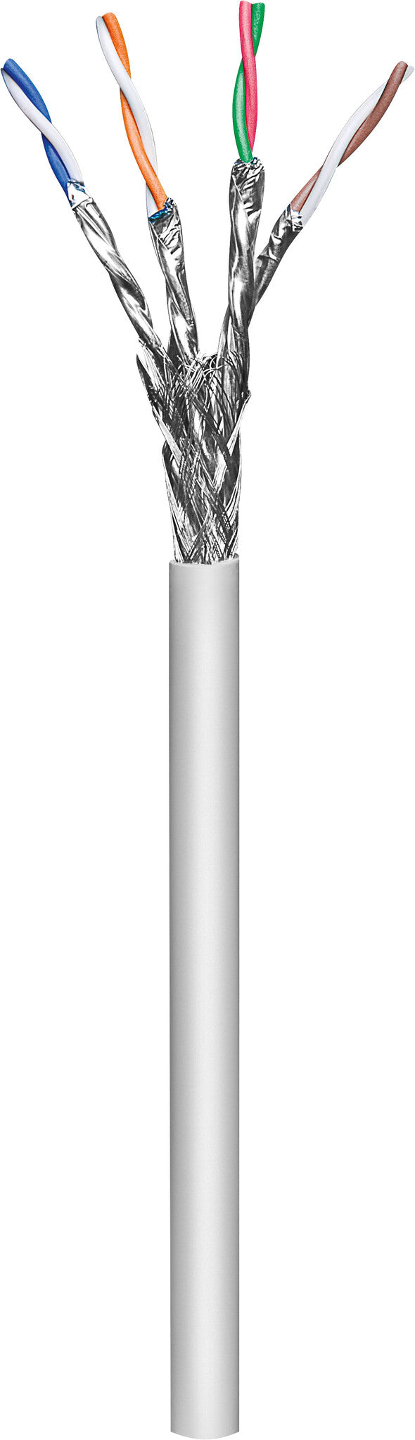 Goobay Network CAT 6a S/FTP CU 100m Grey