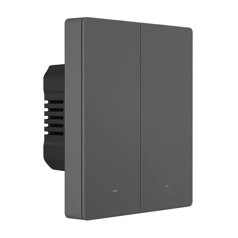 Smart Matter over WiFi væg switch SONOFF M5-2C-80 (2-kanal, for ramme, grafit)