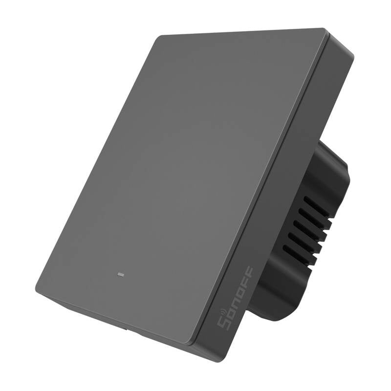 Smart WiFi vægskifter SONOFF M5-1C-80 (1-kanal, til ramme, grafit)