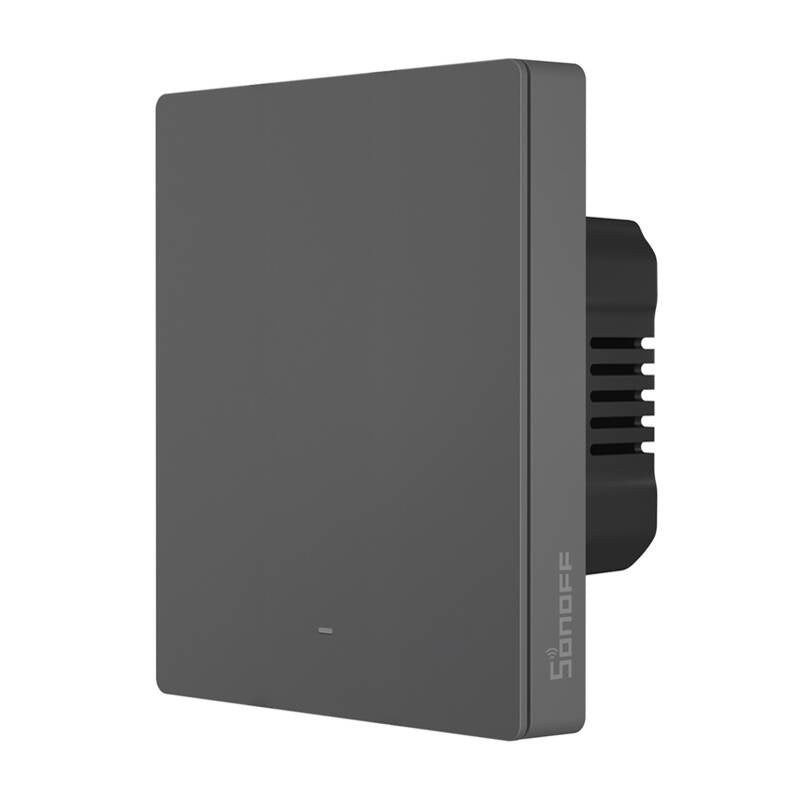 Smart WiFi vægskifter SONOFF M5-1C-80 (1-kanal, til ramme, grafit)