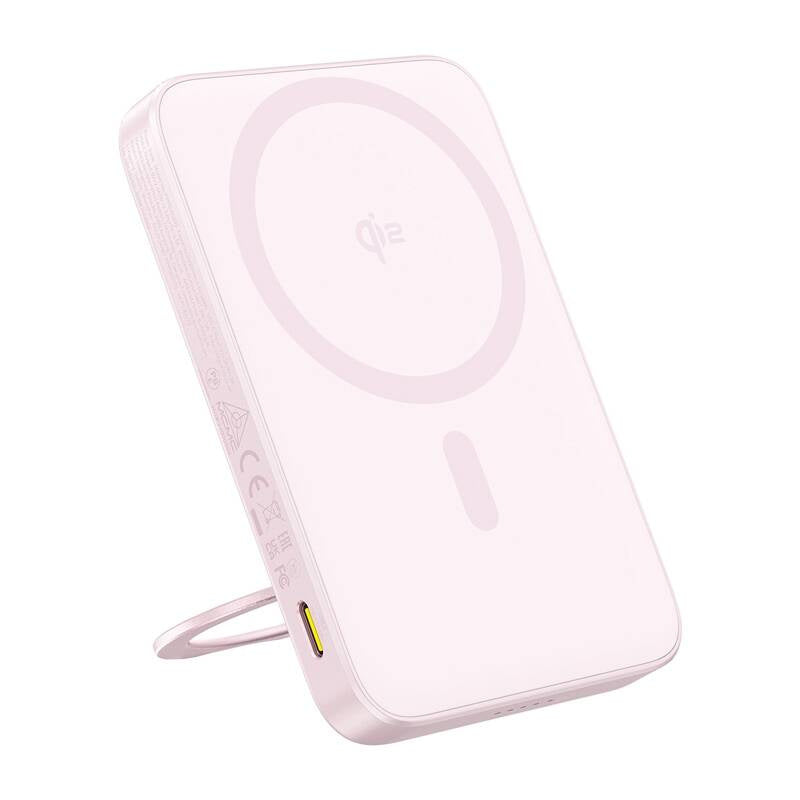 Baseus powerbank med stand PicoGo Qi2 5000mAh 20W (rosa)