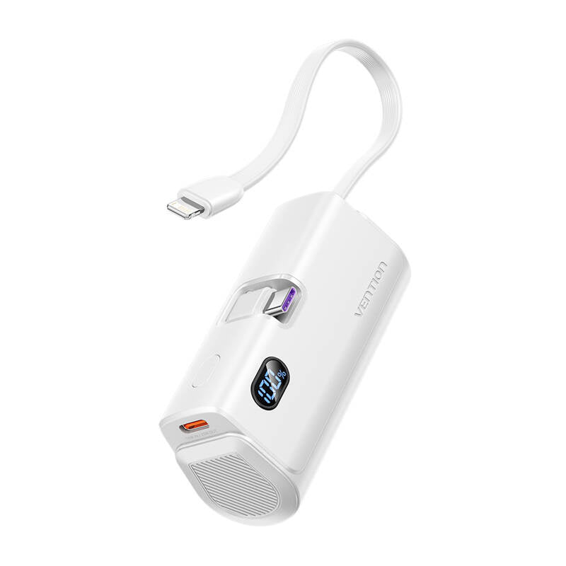 Powerbank Vention LED-display 4800mAh 22,5W FHQW0 (hvid)