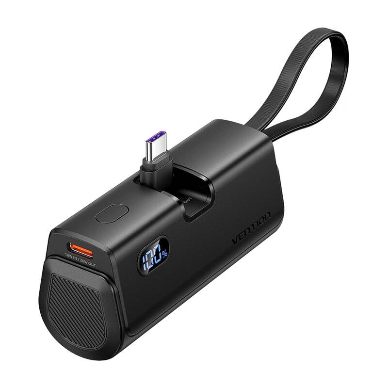 Powerbank Vention LED-skærm 4800mAh 22.5W FHQB0 (sort)