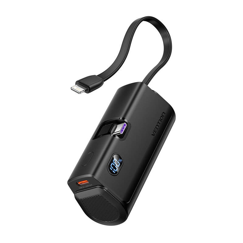 Powerbank Vention LED-skærm 4800mAh 22.5W FHQB0 (sort)