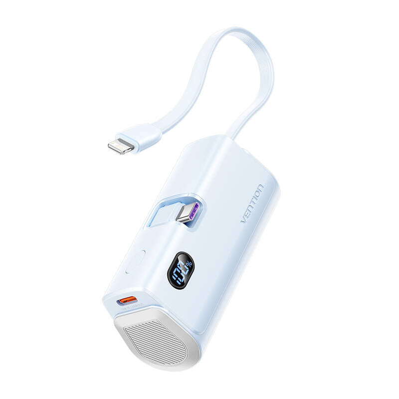 Powerbank Vention LED-skærm 4800mAh 22,5W FHQL0 (blå)