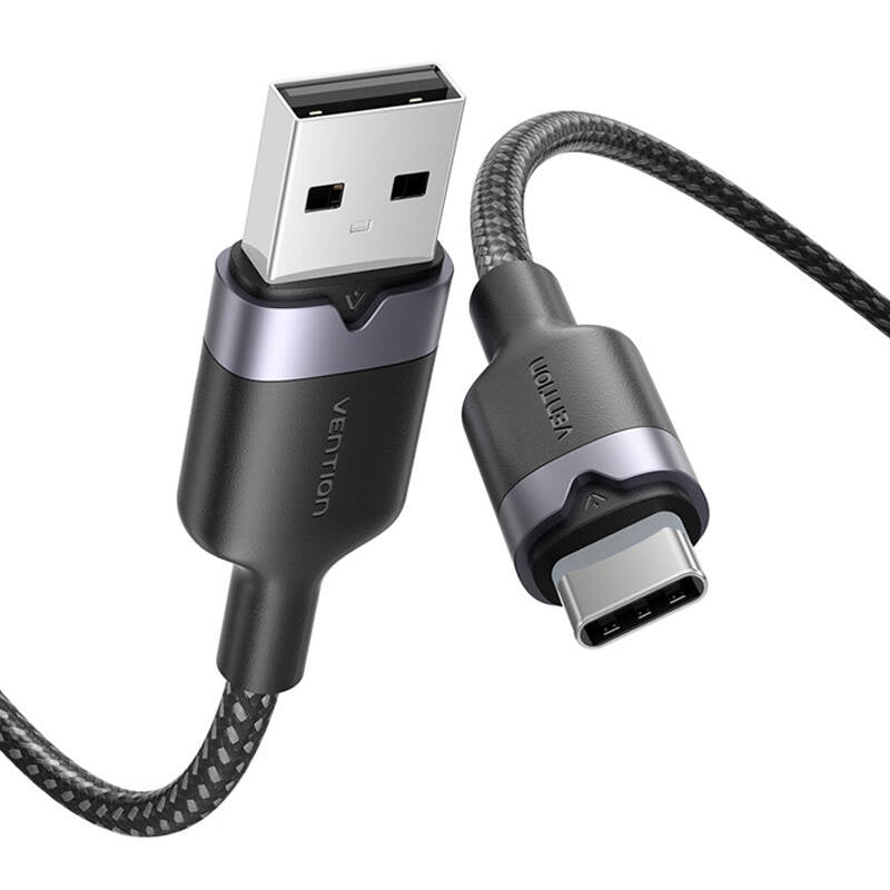USB 2.0 A til USB-C 3A kabel Vention CTNBF 1 M (sort)