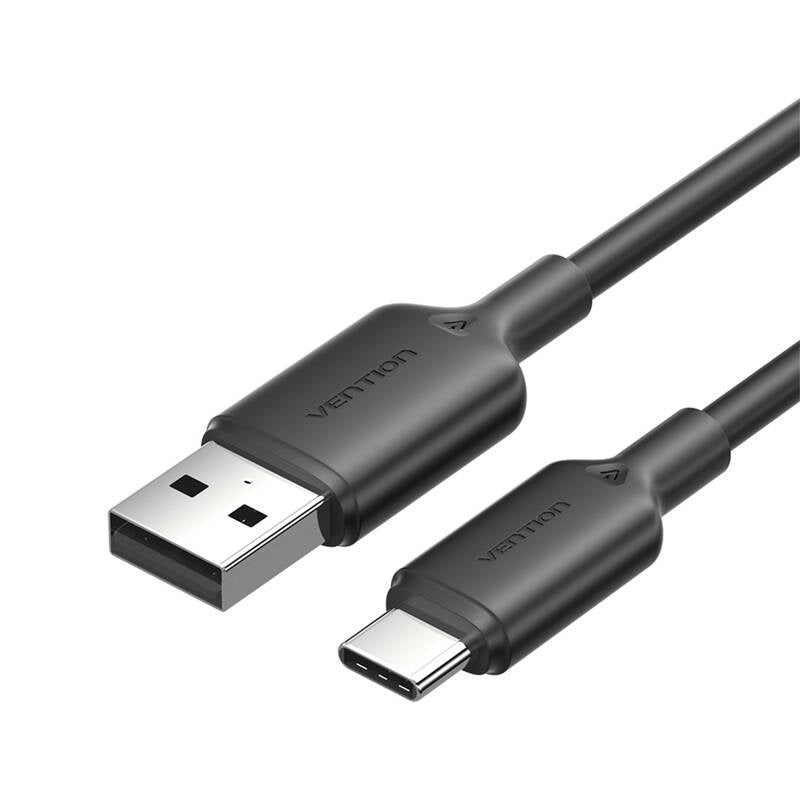 USB 2.0 A til USB-C 3A kabel Vention CTQBF 1M (sort)