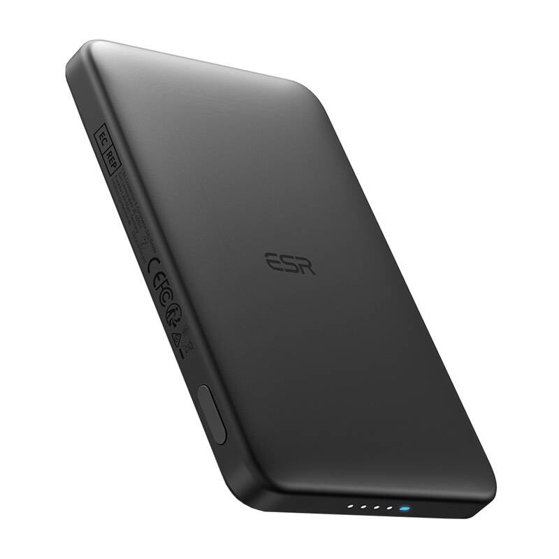 ESR Qi2 MagSlim 5000 mAh magnetisk powerbank (sort)