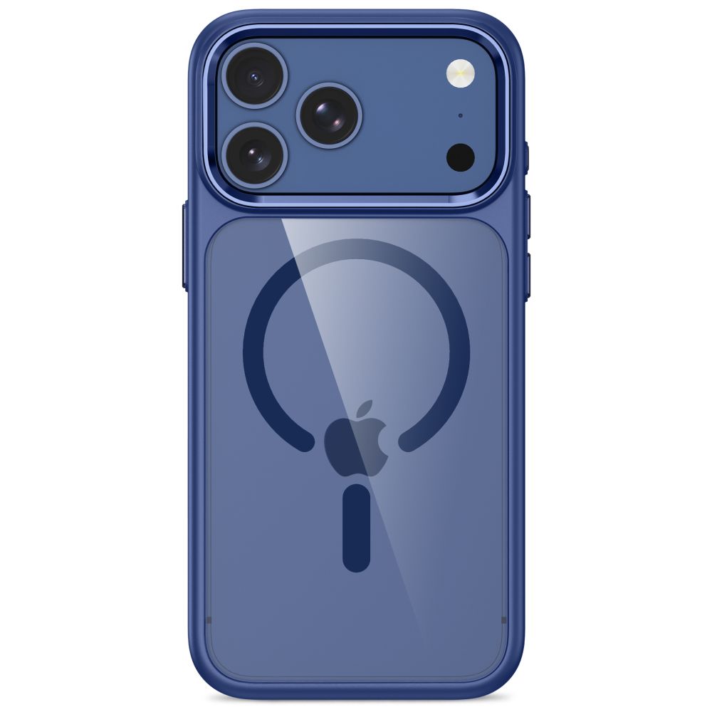 Tech Protect Magmat Magsafe Cc Iphone 17 Pro / 18 Pro Dyb Blå/Klar