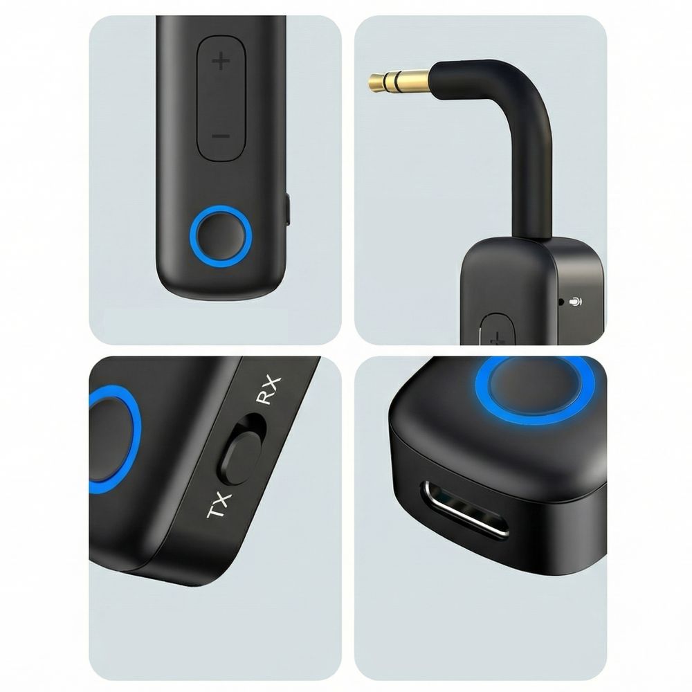 Tech Protect Ultraboost Au02 Lydadapter Aux Bluetooth 6.0 Sort