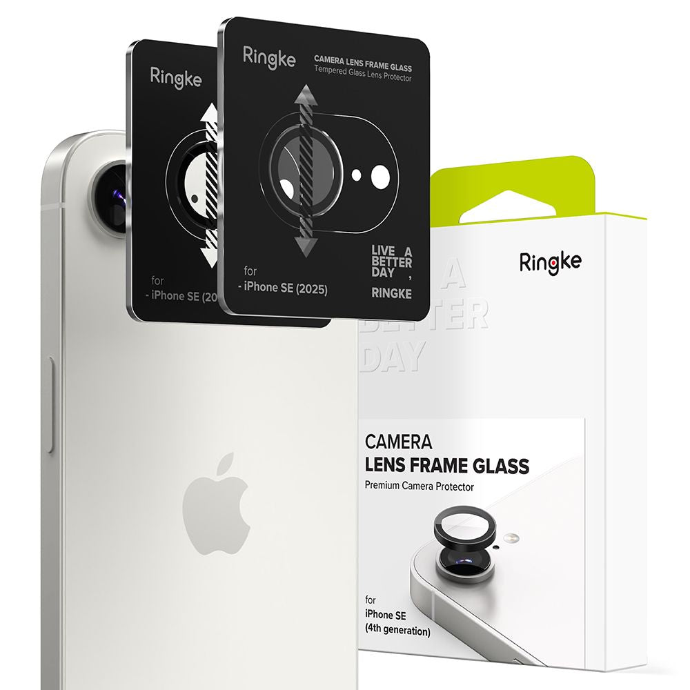 Kamera Beskyttelse Ringke Camera Frame Protector 2 Pack Iphone 16 E / 17 E Sort