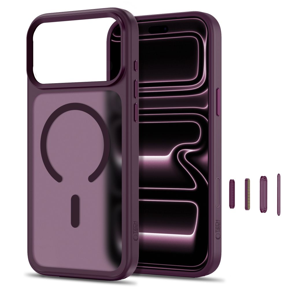 Tech Protect Magmat Magsafe Cc Iphone 17 Pro Max / 18 Pro Max Mat Burgundy