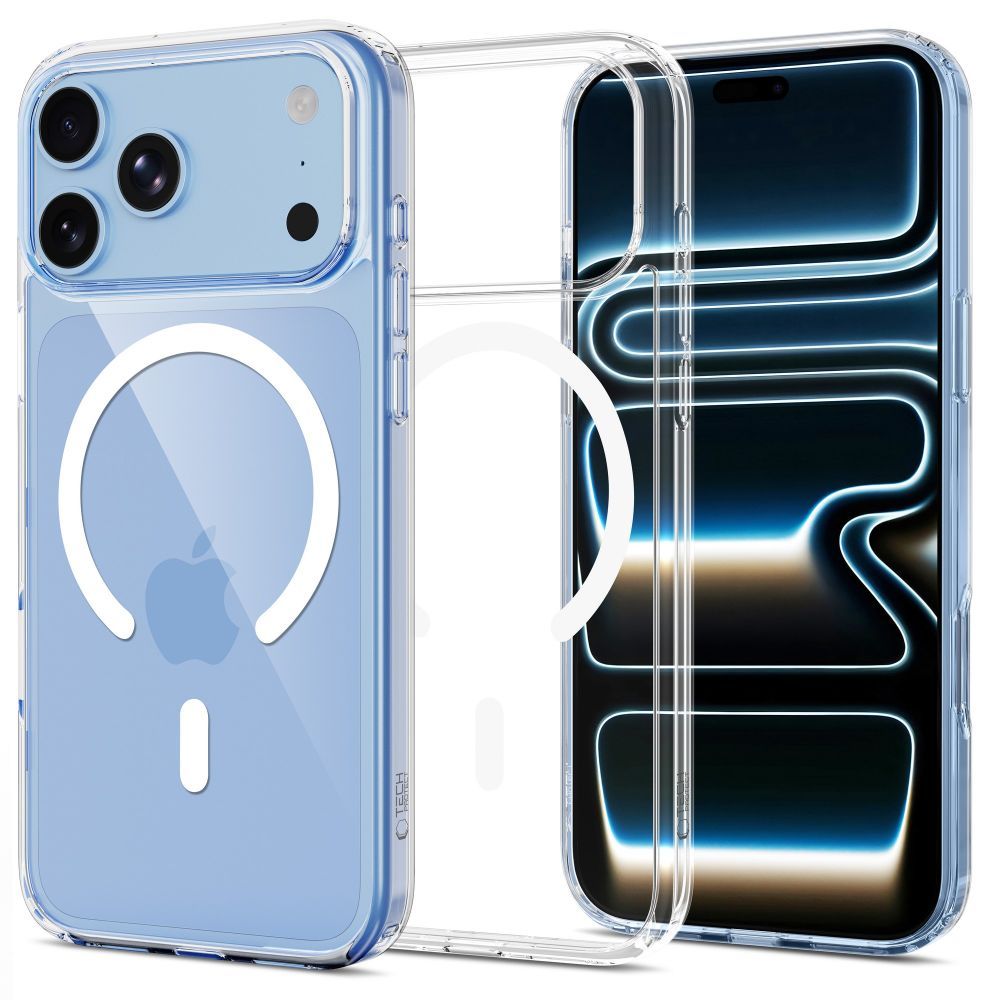 Tech Protect Flexair Hybrid Magsafe + Glas 2 Pak Iphone 17 Pro / 18 Pro Klar