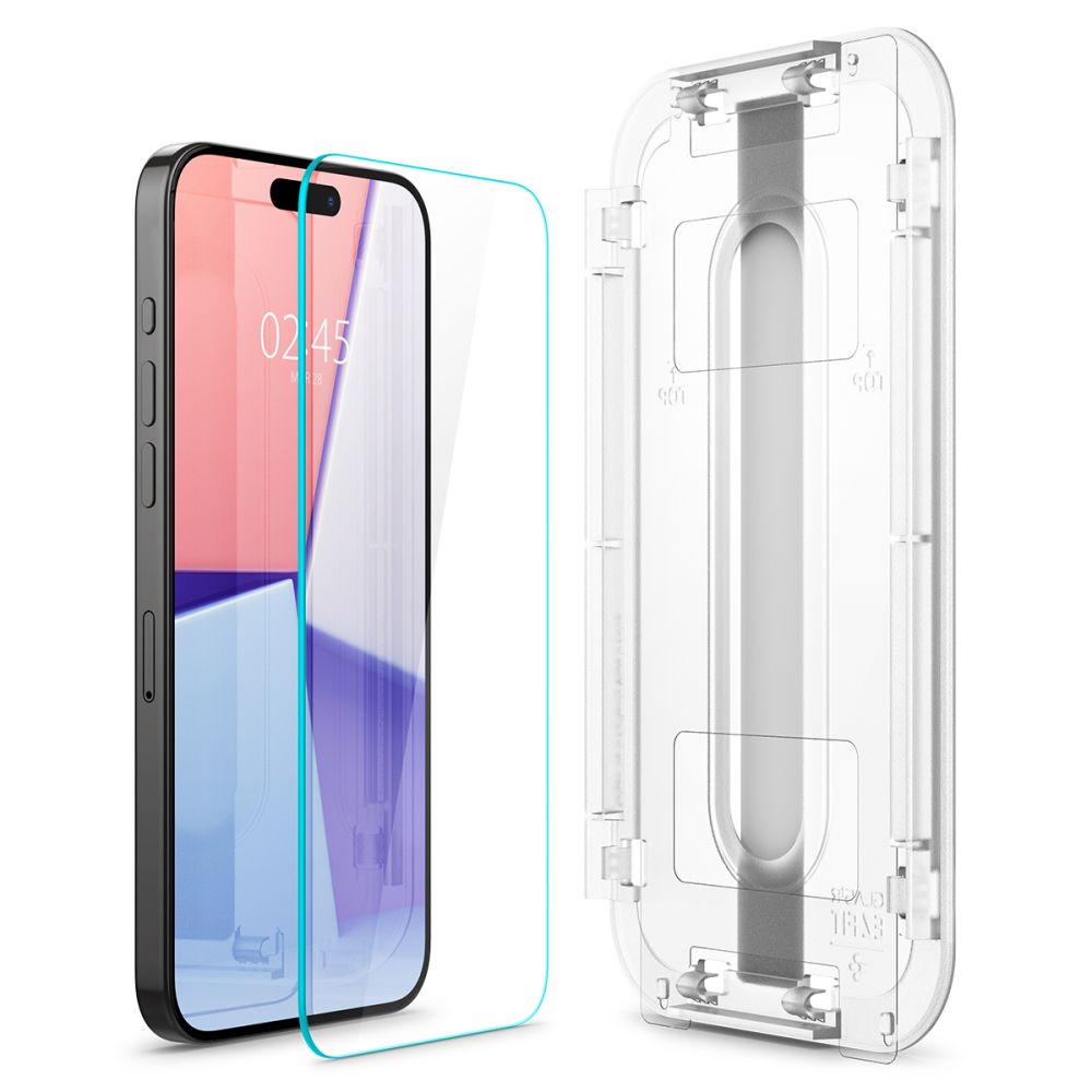 Hærdet Glas Spigen Glas.Tr ”Ez Fit” 2 Pack Iphone 15 Pro Clear