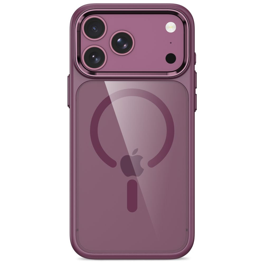 Tech Protect Magmat Magsafe Cc Iphone 17 Pro / 18 Pro Burgundy/Clear