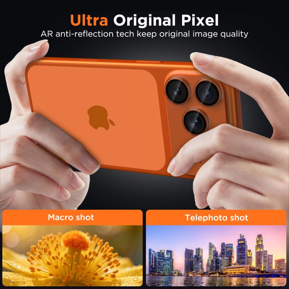 Kamera Beskyttelse Tech Protect Camfull Fit+ Iphone 17 Pro Mat Clear