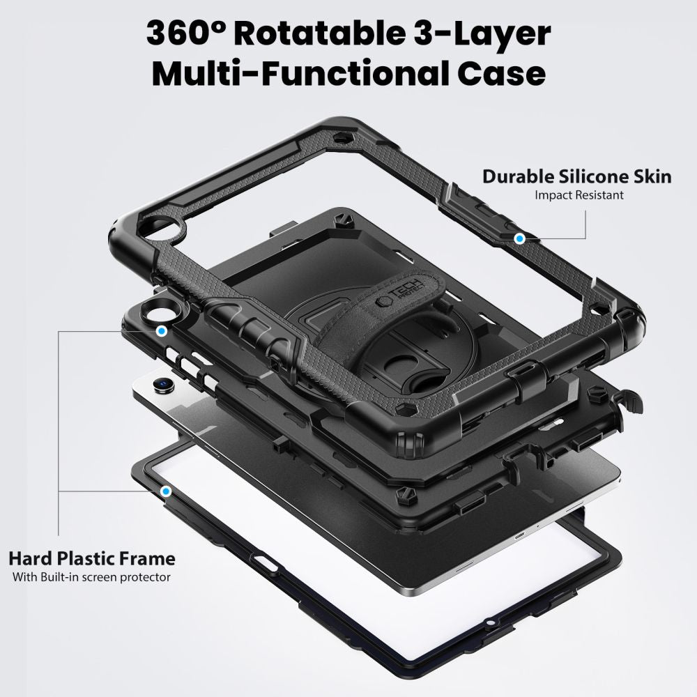 Tech Protect Solid 2 Sæt Galaxy Tab A9+ / A11+ Plus 11.0 X210 / X215 / X216 / X230 / X235 / X236 Sort