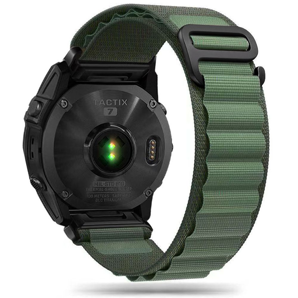 Tech Protect Nylon Pro Garmin Fenix 5 / 6 / 6 Pro / 7 / 8 / 8 Pro / E / 9 / 9 Pro (47 Mm) Militærgrøn