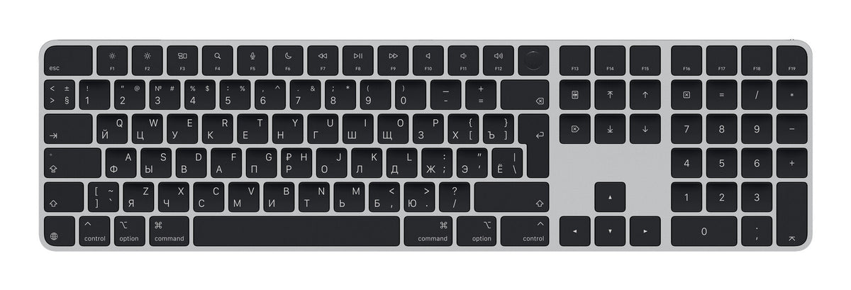 Apple Magic keyboard Universal USB + Bluetooth QWERTY Russian Black
